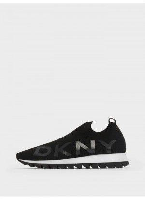 DKNY Azer - Slip On Runner Sneakers Damen Schwarz | Austria_D0167