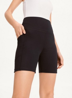 DKNY Balance Compression Bike Kurze Hose Damen Schwarz | Austria_D0421