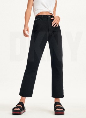 DKNY Broome Jeans Damen Schwarz | Austria_D1541