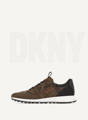 DKNY Camo Runner Sneakers Herren Braun | Austria_D0523