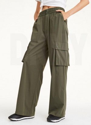 DKNY Cargo Hose Damen Olivgrün | Austria_D0828