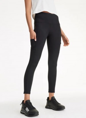 DKNY Cargo with Pockets Leggings Damen Schwarz | Austria_D0922