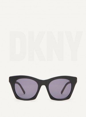 DKNY Cat Eye Sonnenbrille Damen Schwarz | Austria_D1829