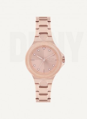 DKNY Chambers Uhren Damen Rosa Gold | Austria_D0628