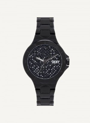 DKNY Chambers Uhren Damen Schwarz | Austria_D1097