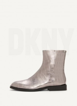 DKNY Chelsea Stiefel Damen Silber | Austria_D1807