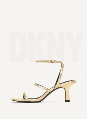 DKNY Christy Hohe Schuhe Damen Gold | Austria_D0365