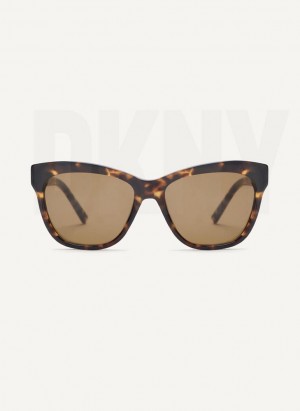 DKNY City Native Cat Eye Sonnenbrille Damen Braun | Austria_D0917