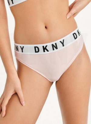 DKNY Cozy BF Tanga Damen Weiß | Austria_D1102