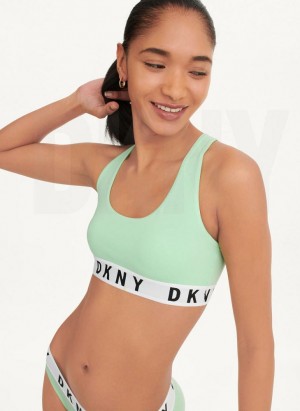 DKNY Cozy Boyfriend Racerback BHs Damen Grün | Austria_D1422