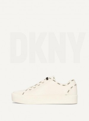 DKNY Dkny Court Sneakers Damen Weiß | Austria_D0490