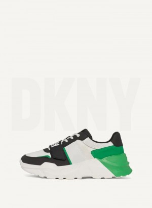 DKNY Essex Sneakers Herren Grün | Austria_D0447