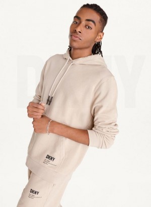 DKNY French Terry Hoodies Herren Khaki | Austria_D0884