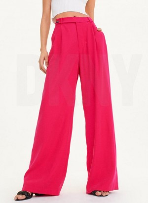 DKNY Frosted Twill Hose Damen Rosa | Austria_D0291