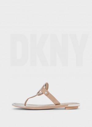 DKNY Hartford Flip Flops Damen Braun | Austria_D0912