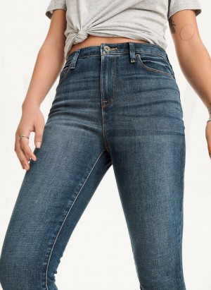 DKNY High Rise Schlank Jeans Damen Tiefesindigo | Austria_D1448