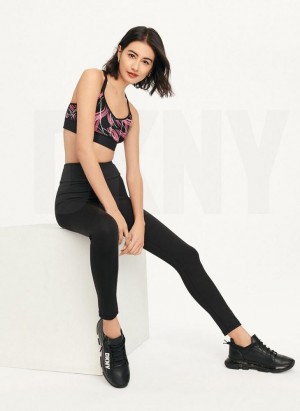 DKNY High Taille 7/8 Tight Hug + Lift Tight Leggings Damen Schwarz | Austria_D1022