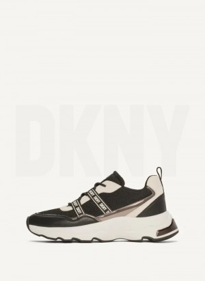 DKNY Justine Slip On Sneakers Damen Schwarz | Austria_D1811