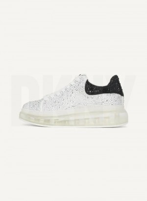 DKNY Kandas Spitze up Sneakers Damen Weiß | Austria_D0413