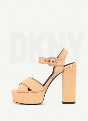 DKNY Margot Hohe Schuhe Damen Beige | Austria_D1469