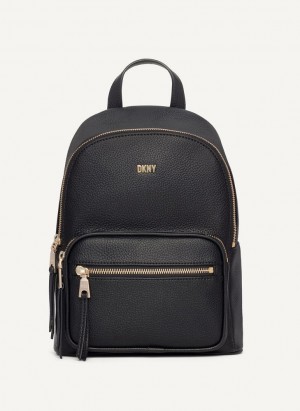 DKNY Maxine Rucksack Damen Schwarz Gold | Austria_D0372