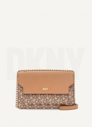 DKNY Millie Schultertasche Damen Braun | Austria_D0374