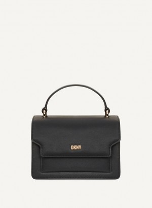 DKNY Millie Umhängetasche Damen Schwarz Gold | Austria_D0494