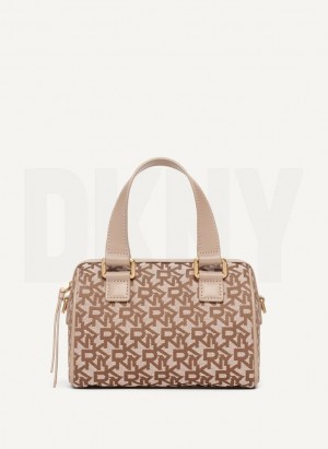 DKNY Mini Satchel Umhängetasche Damen Braun | Austria_D0503