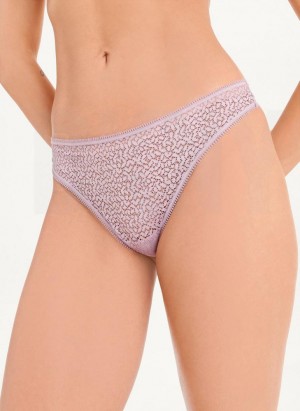 DKNY Modern Spitze Tanga Damen Lila | Austria_D0247