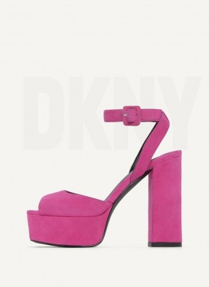 DKNY Party Plattform Hohe Schuhe Damen Lila | Austria_D0612
