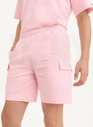 DKNY Pigment Garment Dye Kurze Hose Herren Rosa | Austria_D0817