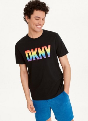 DKNY Pride T-shirts Herren Schwarz | Austria_D1868