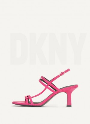 DKNY Riemchen Hohe Schuhe Damen Rosa | Austria_D0730