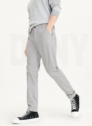 DKNY Schlank Chino Hose Herren Grau | Austria_D0566