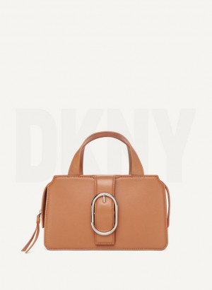 DKNY Schnallen Umhängetasche Damen Braun | Austria_D1018