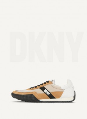 DKNY Side Logo Sneakers Herren Khaki | Austria_D1352