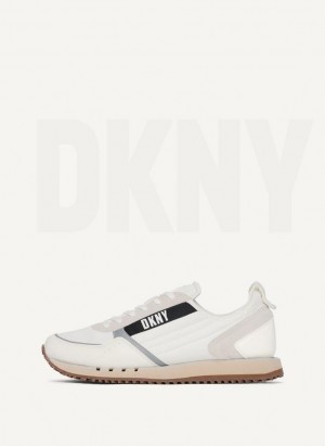 DKNY Side Logo Sneakers Herren Weiß | Austria_D1717