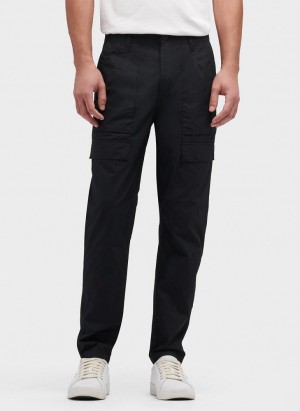 DKNY Slim Fit Cargo Hose Herren Schwarz | Austria_D1256