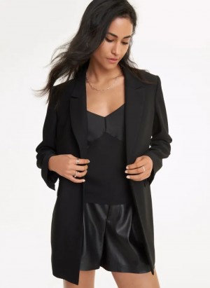 DKNY Tailored Blazer Damen Schwarz | Austria_D1266