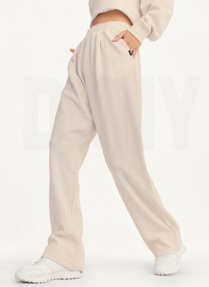 DKNY Tech Slub Relaxed With Pockets Hose Damen Braun | Austria_D1330