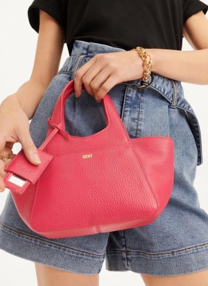 DKNY The Mini Effortless Tote Umhängetasche Damen Rot | Austria_D1407