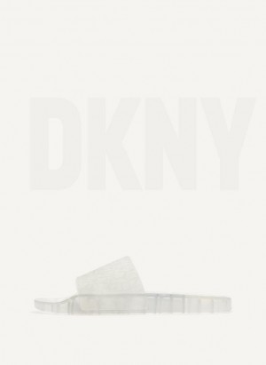 DKNY Tinzli Jelly Pantoletten Damen Weiß | Austria_D0452