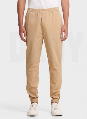 DKNY Twill Jogginghose Herren Khaki | Austria_D0558