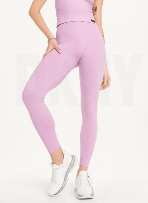 DKNY Twill Seamless Leggings Damen Rosa | Austria_D1151