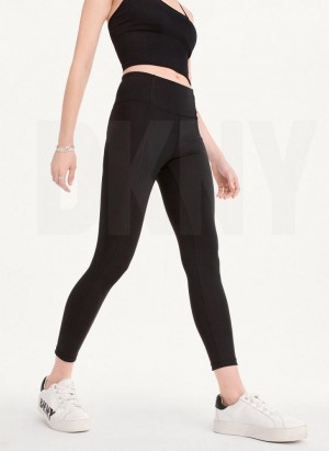 DKNY Ultra Compression High Waisted Tight Leggings Damen Schwarz | Austria_D1652