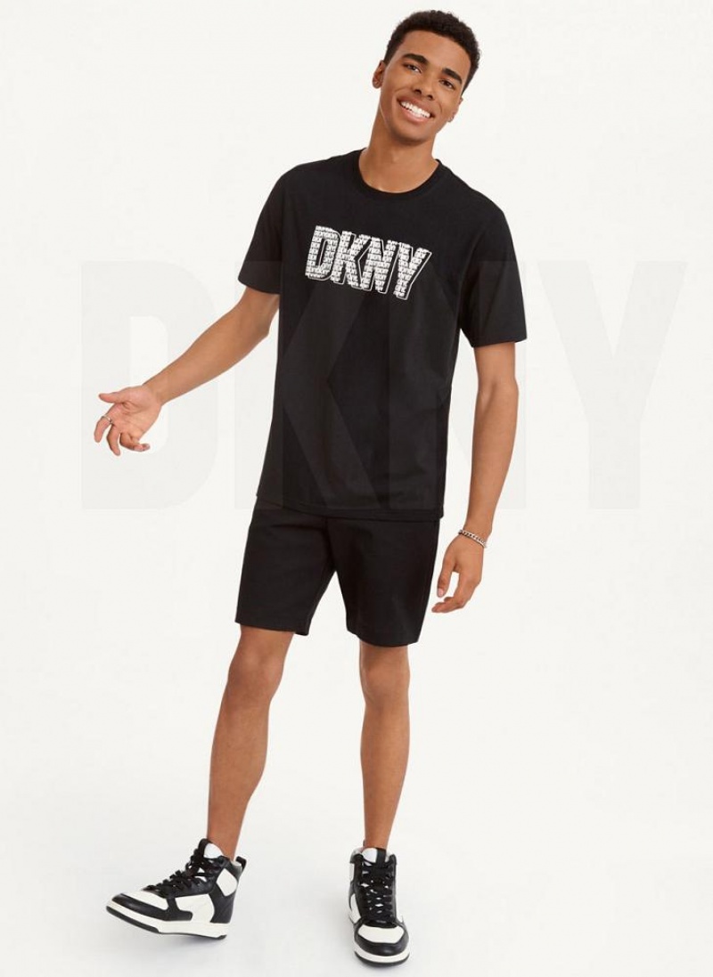 DKNY 3D Logo T-shirts Herren Schwarz | Austria_D0138