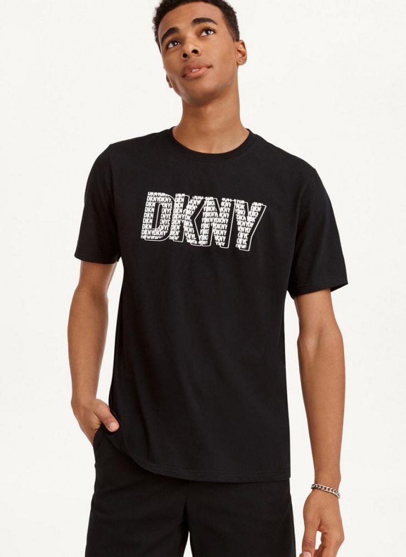 DKNY 3D Logo T-shirts Herren Schwarz | Austria_D0138