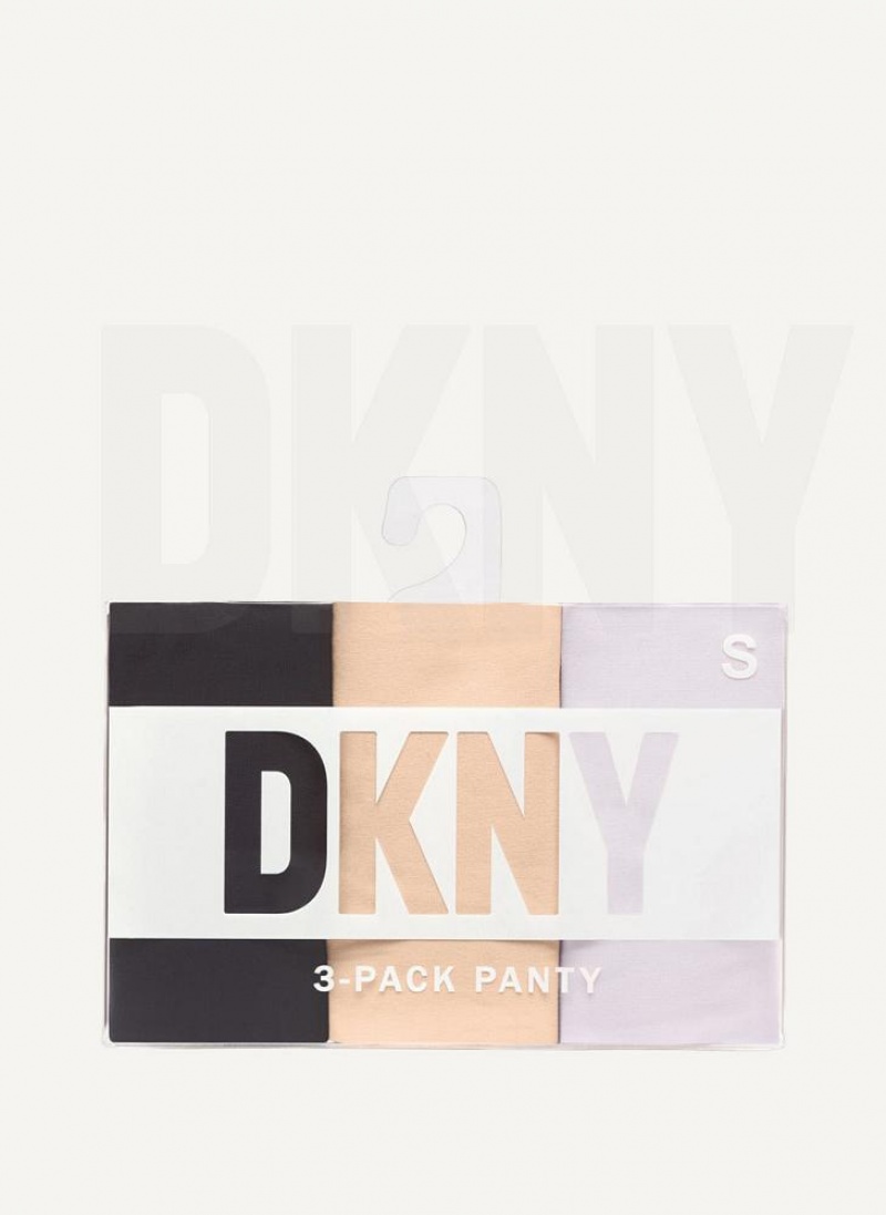 DKNY 3 Pack Hipster Höschen Damen Lila | Austria_D1591