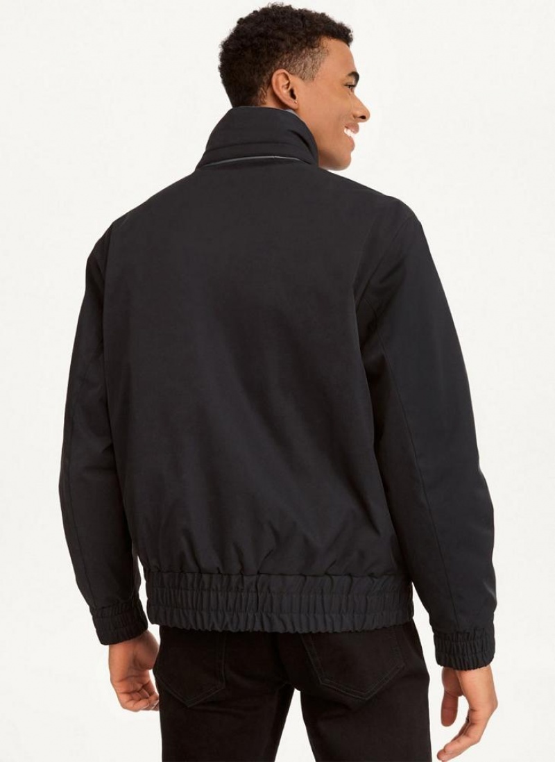 DKNY 4 Pocket Bomber Jacken Herren Schwarz | Austria_D0649