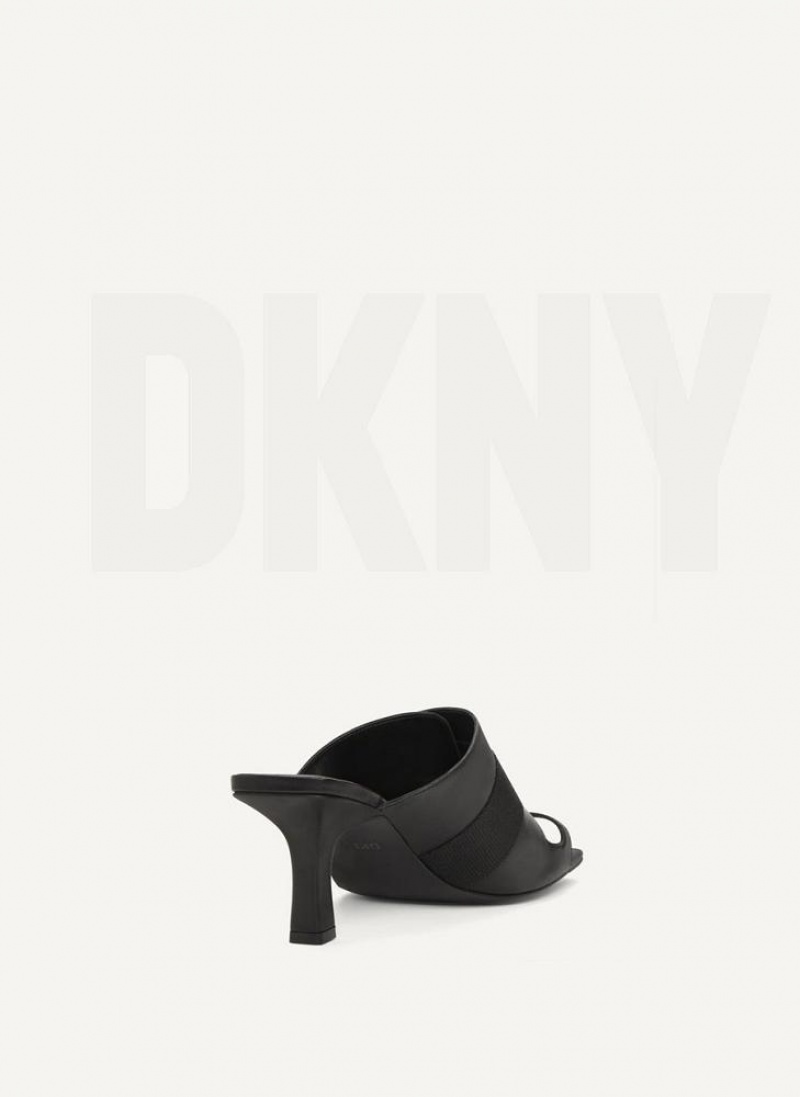 DKNY Absatz Schnallen Mule Hohe Schuhe Damen Schwarz | Austria_D0251